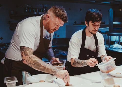A photograph of Chef Tom Brown at Signature Food Festival